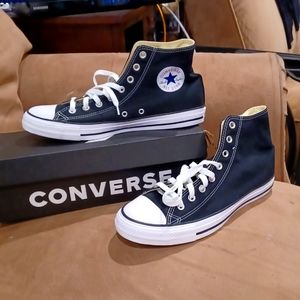 CONVERSE-All Star HI Black.  Mens size 10.5 Womans size 12.5